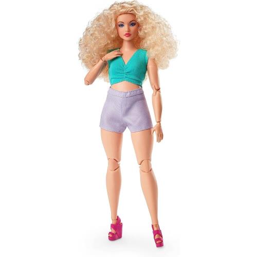 Barbie Looks Doll 16 Color Block Outfit Curly Blonde Andra Articulated HJW83