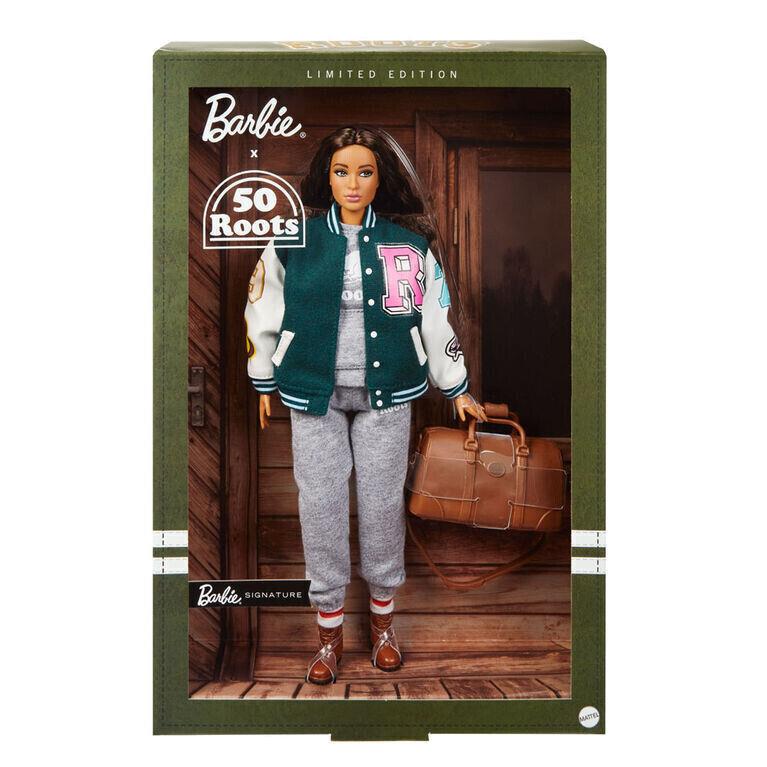 2023 Barbie x Roots 50th Anniversary Limited Edition Doll - Nrfb HMT99