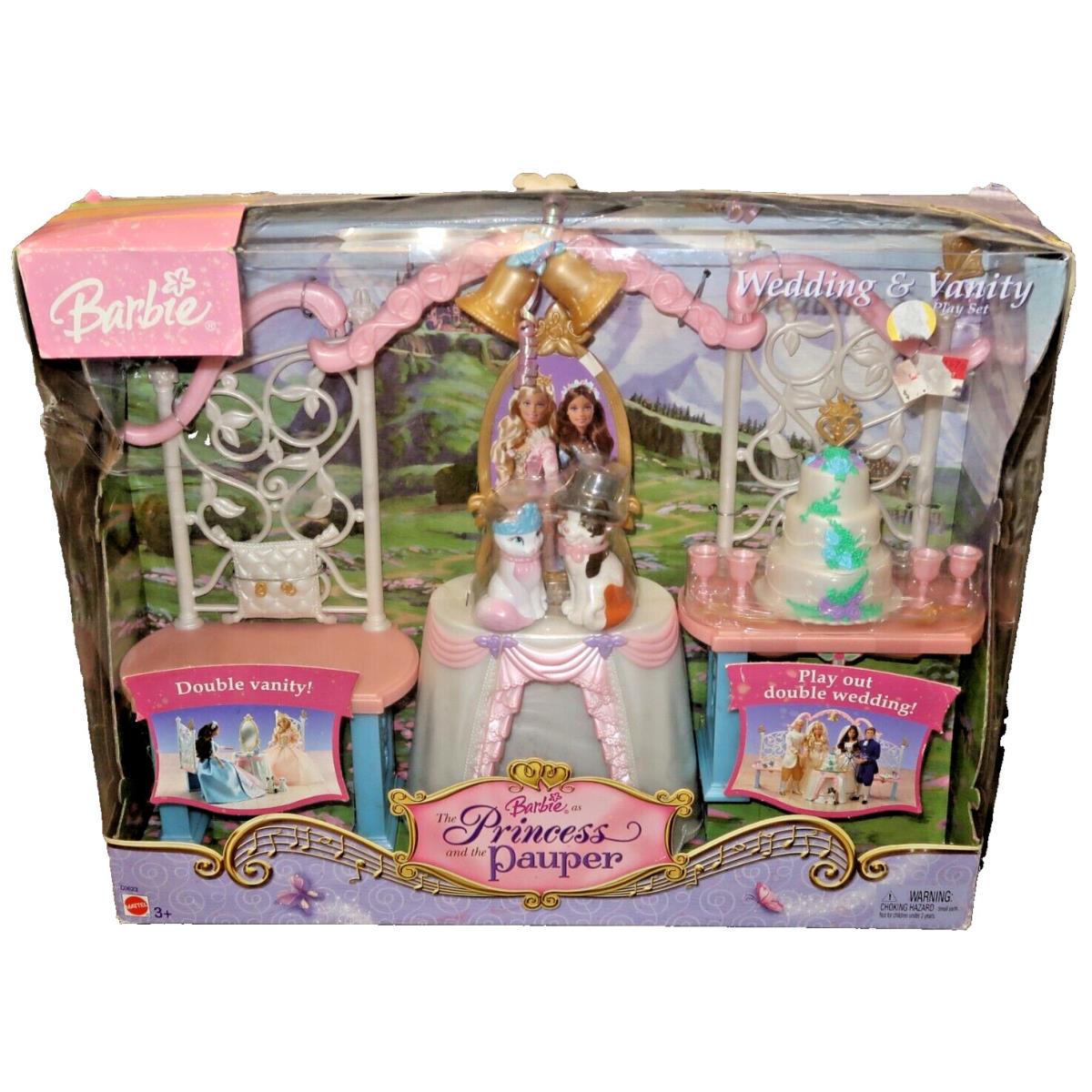 Barbie Princess The Pauper Wedding Double Vanity Play Set Playset Dollhouse