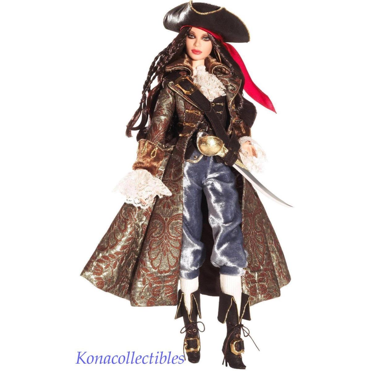 K7972 Mattel 2007 Pirate Barbie - Barbie Collectible Gold Label Nrfb