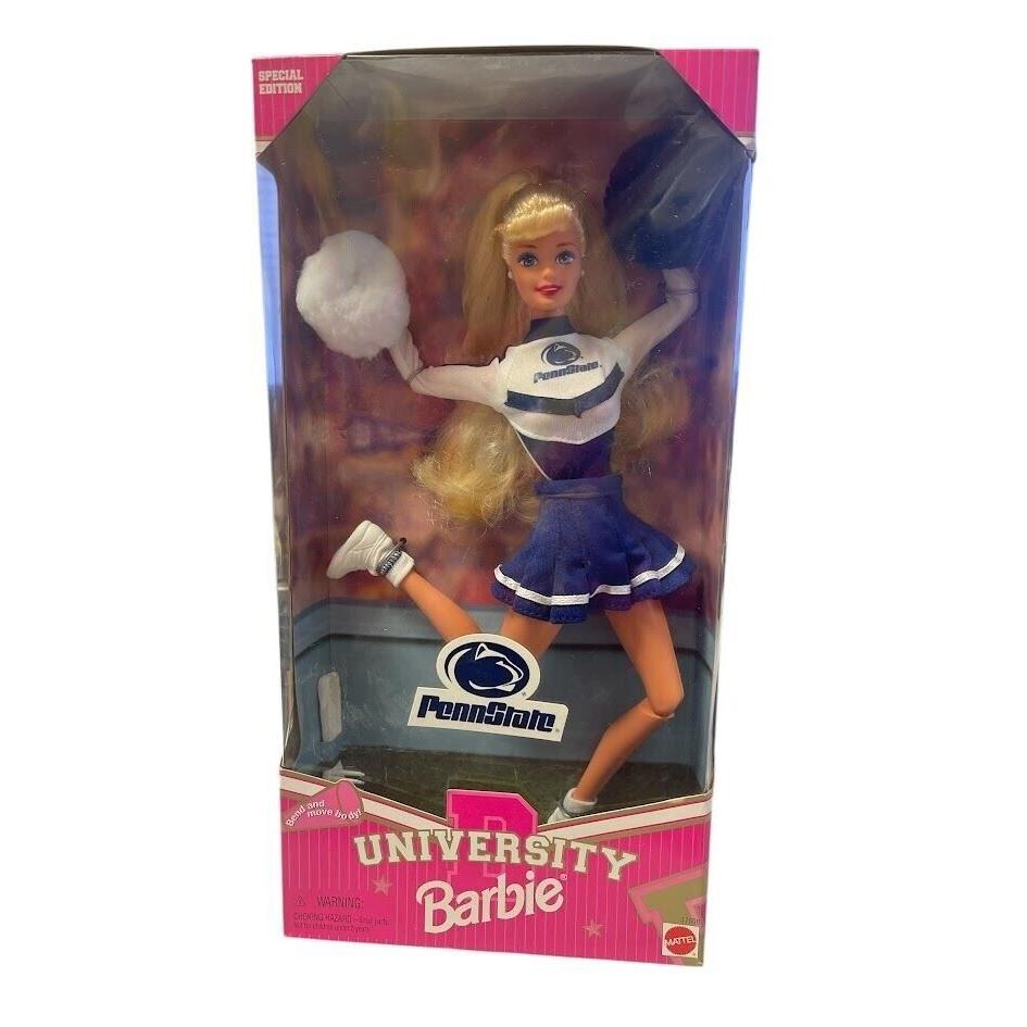 University Barbie Cheerleader Doll - Penn State