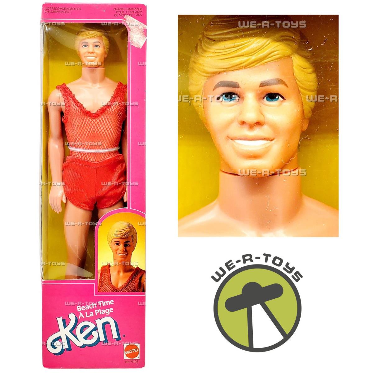 Barbie Beach Time Ken Doll 1984 Mattel 9103