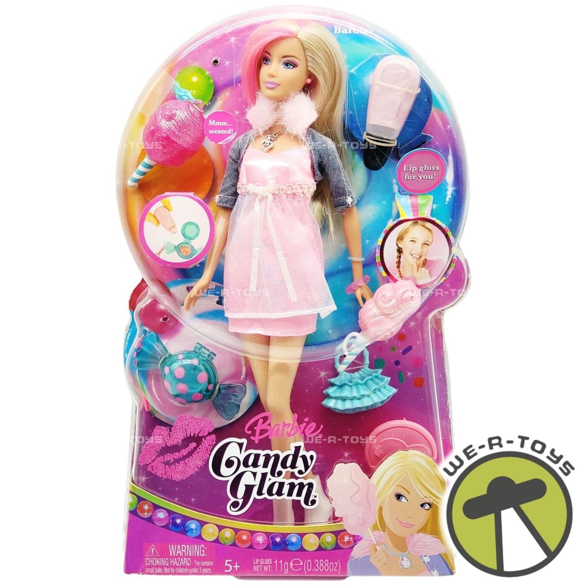 Candy Glam Barbie Scented Doll Includes Lip Gloss 2008 Mattel M9438