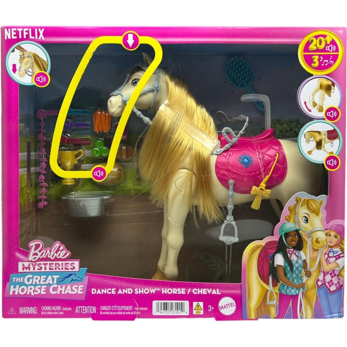 Mattel Barbie Mysteries The Great Horse Chase Dance and Show Horse In-stock