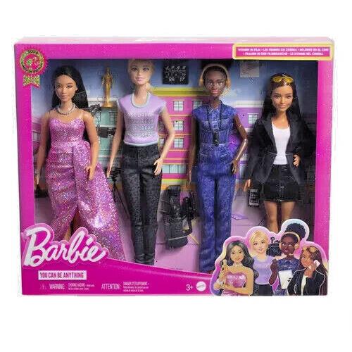 Barbie 2024 Mattel HRG54 Barbie Career of The Year Women in Film Set of 4 Dolls