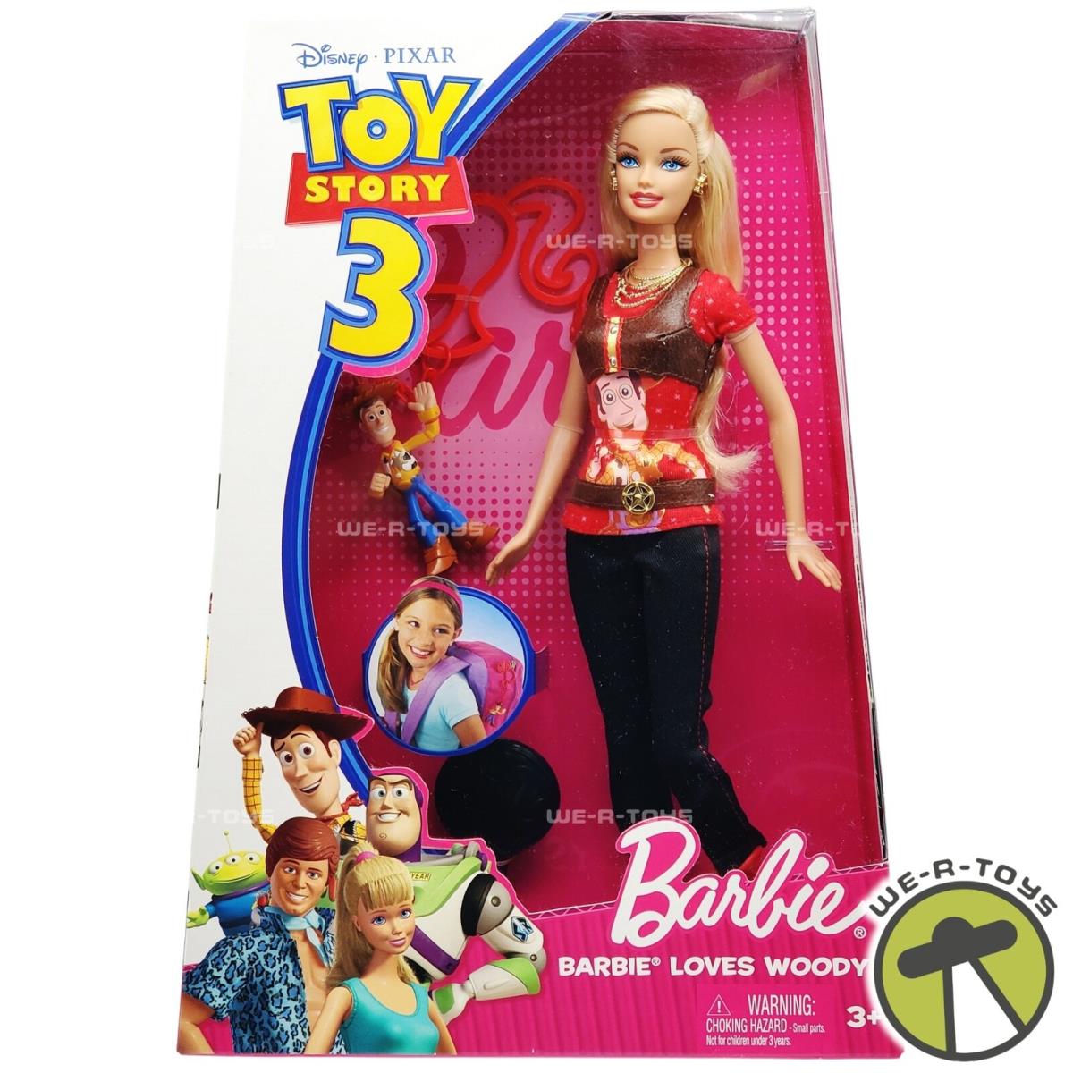 Toy Story 3 Barbie Loves Woody Barbie Doll 2009 Mattel R9295