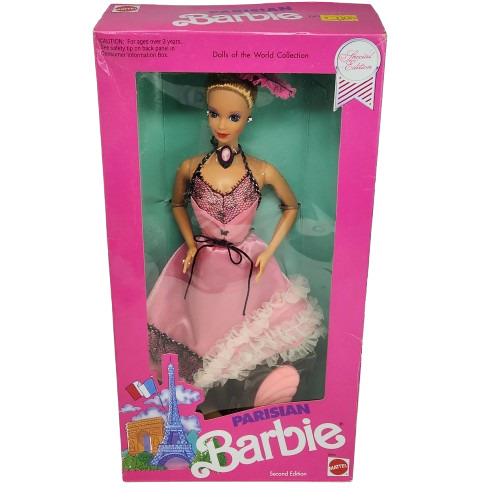 Vintage 1990 Parisian Barbie Doll OF The World Mattel 9843