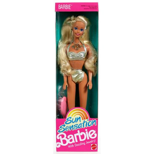 Sun Sensation Barbie Doll 1390 Never Removed From Box 1991 by Mattel