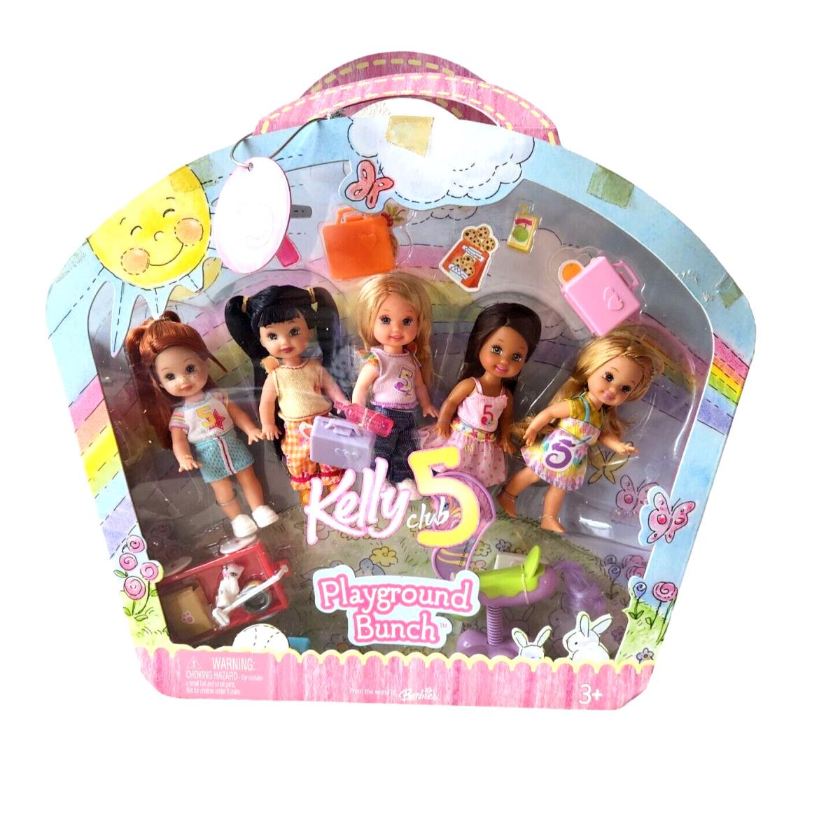 Kelly Club 5 Playground Bunch 2005 From Barbie Mattel Nrfp