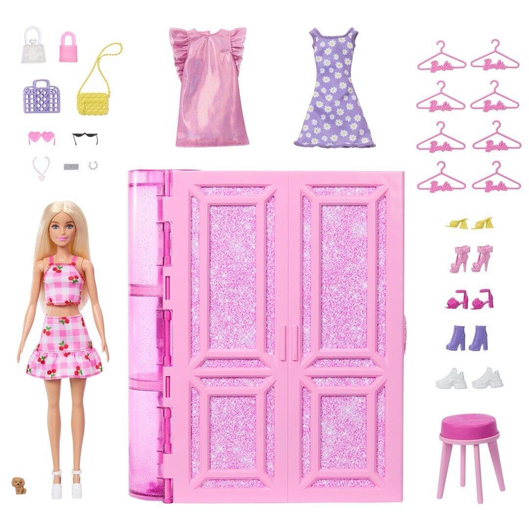 Mattel Barbie Wardrobe of Dreams in Pastel Colors with a Doll HXD58