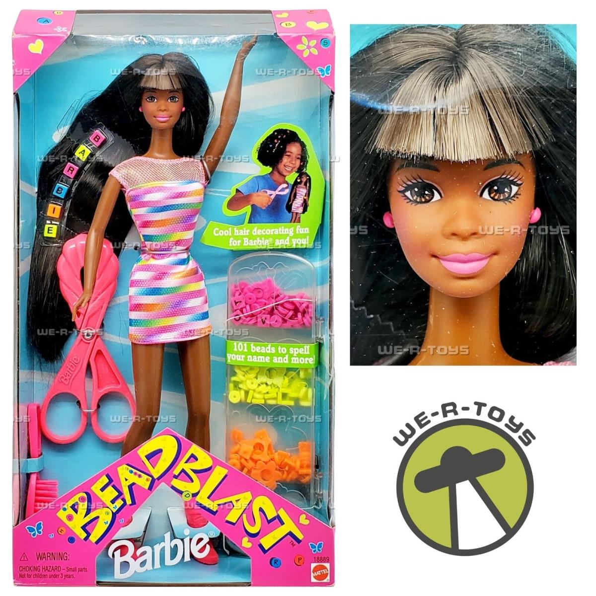 Barbie Bead Blast African American Doll 1997 Mattel 18889