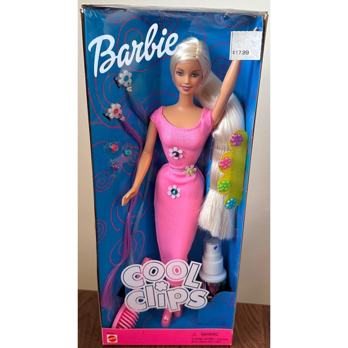 Barbie Cool Clips Barbie Doll with Hair Accessories 50598 2001 ZZ