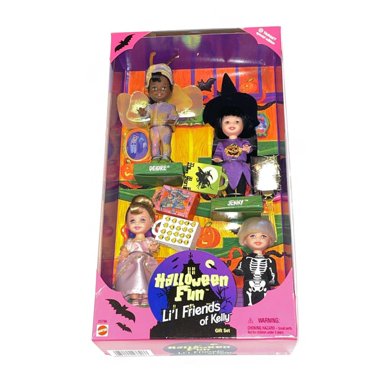 1998 Halloween Fun Li`l Friends of Kelly Barbie Dolls Gift Set Trick Treat Bags