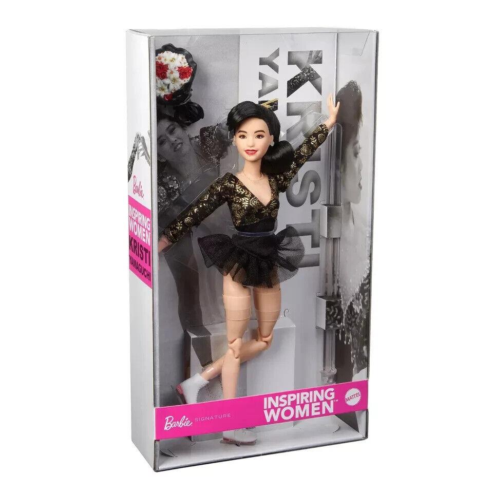 Barbie Signature Barbie Inspiring Women Kristi Yamaguchi Doll In Hand HRM40