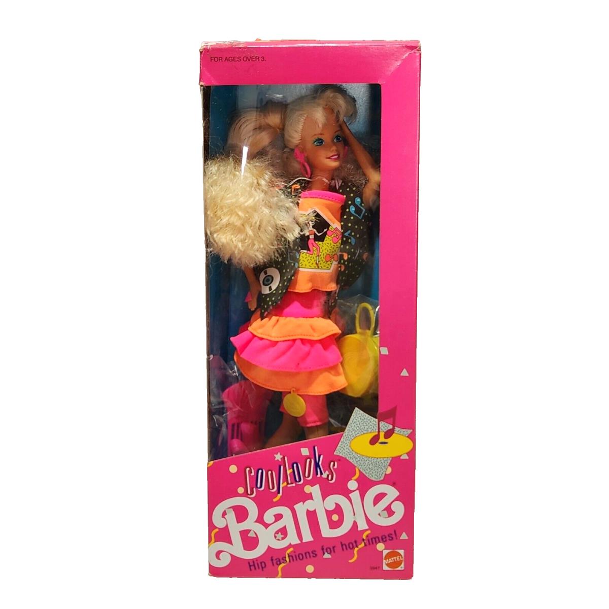 Vintage 1990 Cool Looks Barbie Doll Mattel 5947 Blonde