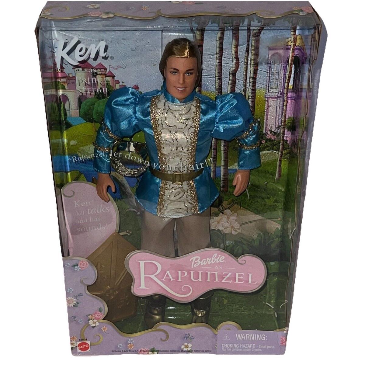 Vintage Rapunzel Prince Stefan Ken Friend of Barbie Doll 2001 Mattel 55534