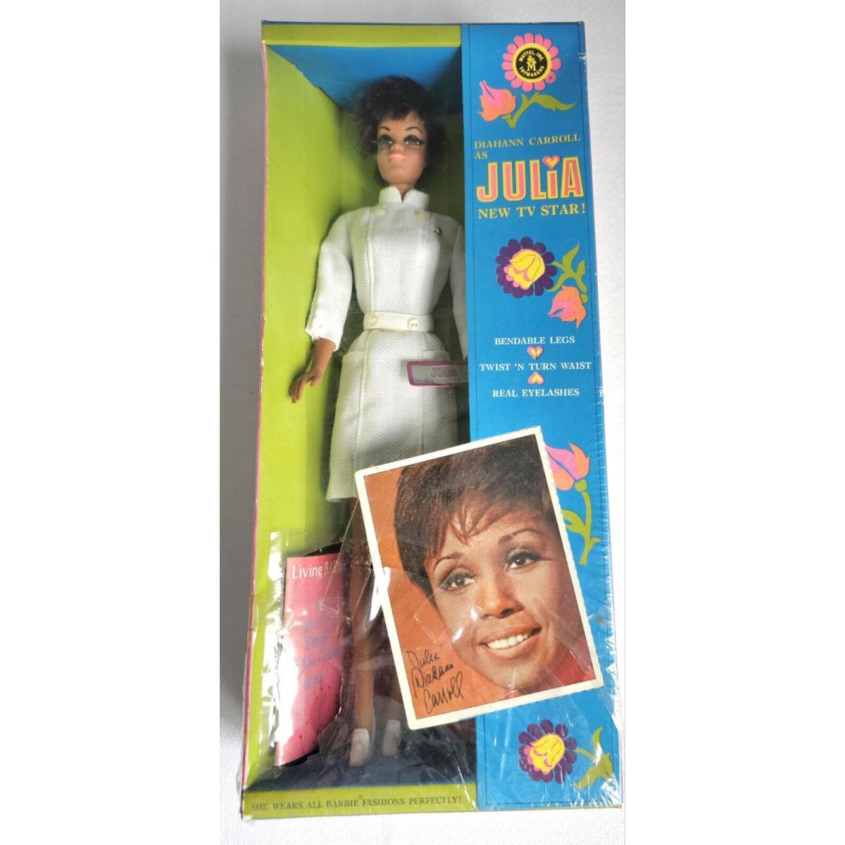 Vtg 1968 Diahann Carroll as Julia Barbie Doll Nurse Mattel 1127 Rare