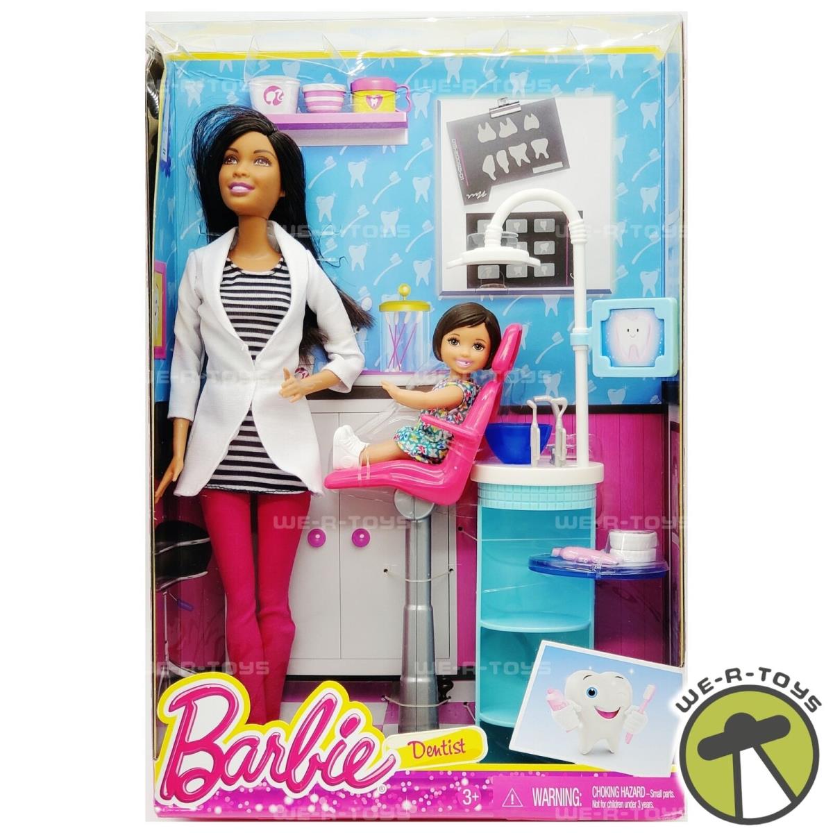 Barbie You Can Be a Dentist African American Doll Playset 2015 No. DHB31 Nrfb