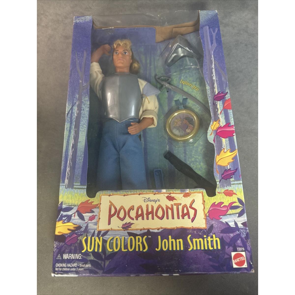 1995 Disney`s Pocahontas Sun Colors John Smith Doll