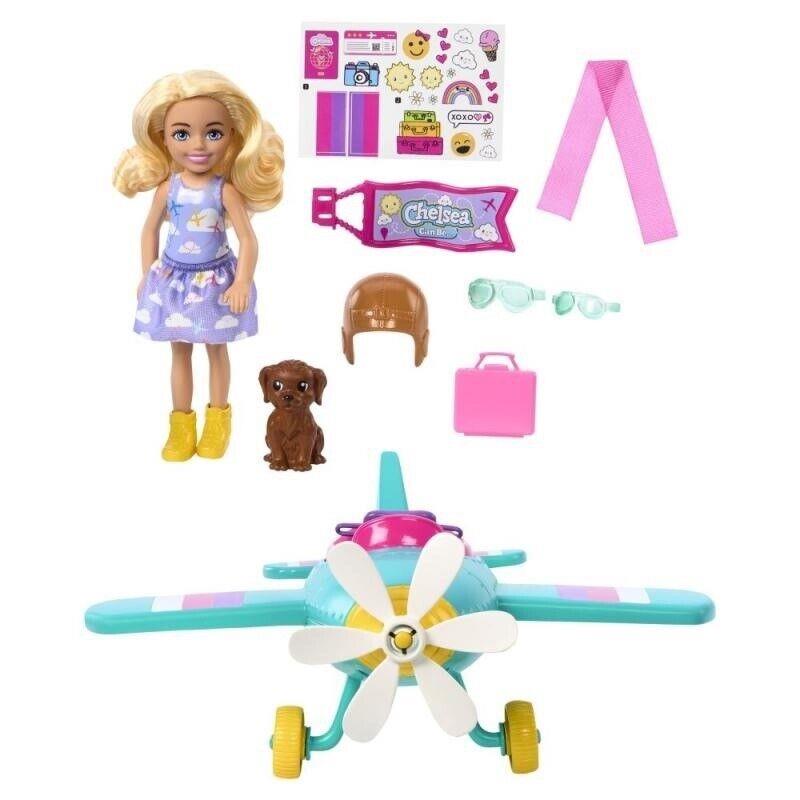 Mattel Barbie Chelsea Plane Doll Playset HTK38