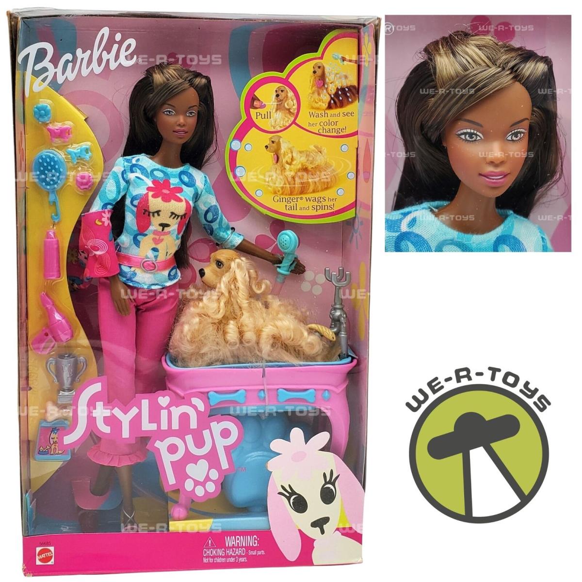 Barbie Stylin` Pup Doll 2002 Mattel No. 56685 Nrfb