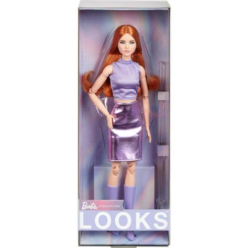 Barbie Looks Doll 20 Red Hair Andra Purple Outfit M2M Articulated HRM12