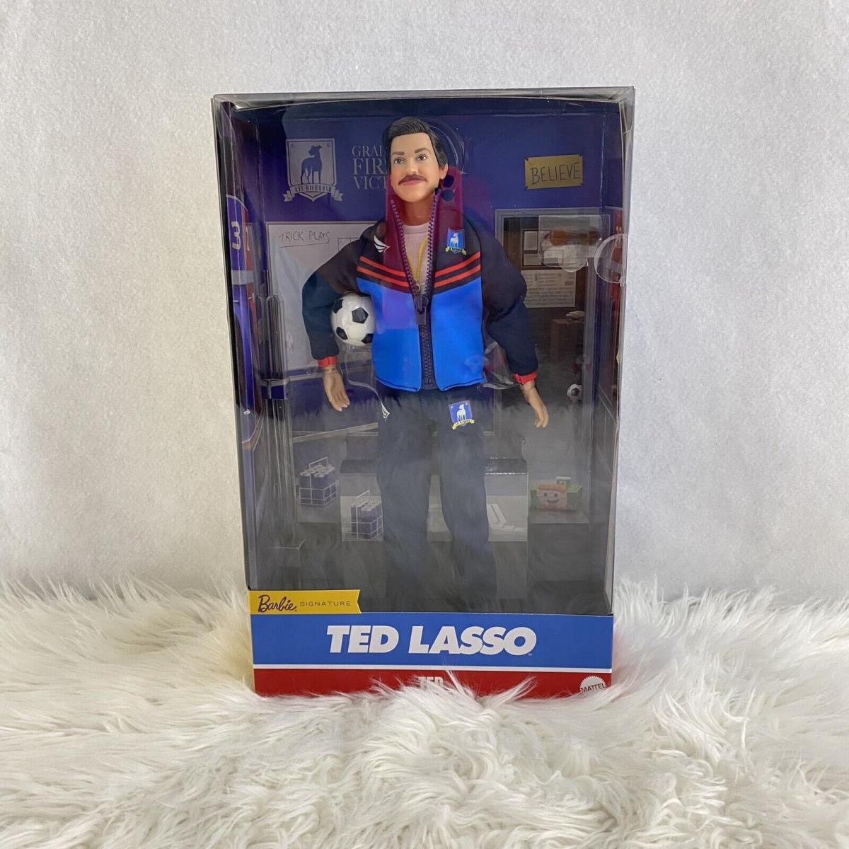 Ted Lasso Barbie Collector Doll Football Coach Gold Label Jason Sudeikis