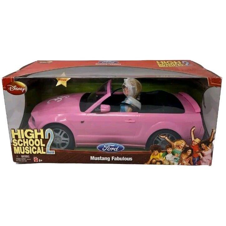 Disney High School Musical 2 Ford Mustang Fabulous Vehicle w/ Sharpay Doll Nlb