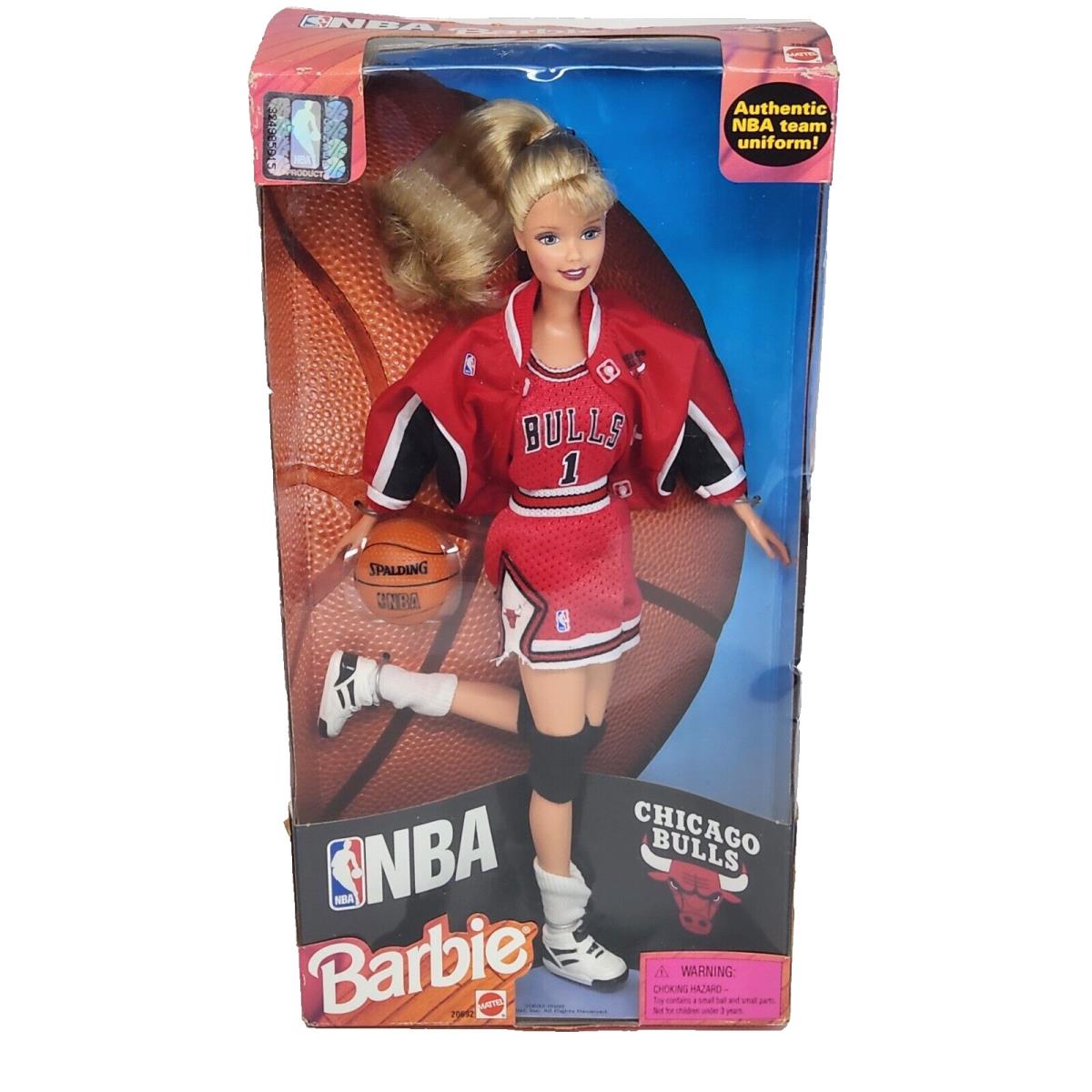 Vintage 1998 Nba Chicago Bulls Basketball Barbie IN Box 20692