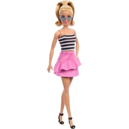 Mattel Barbie Fashionistas Doll 213 Blonde with Striped Top HRH11