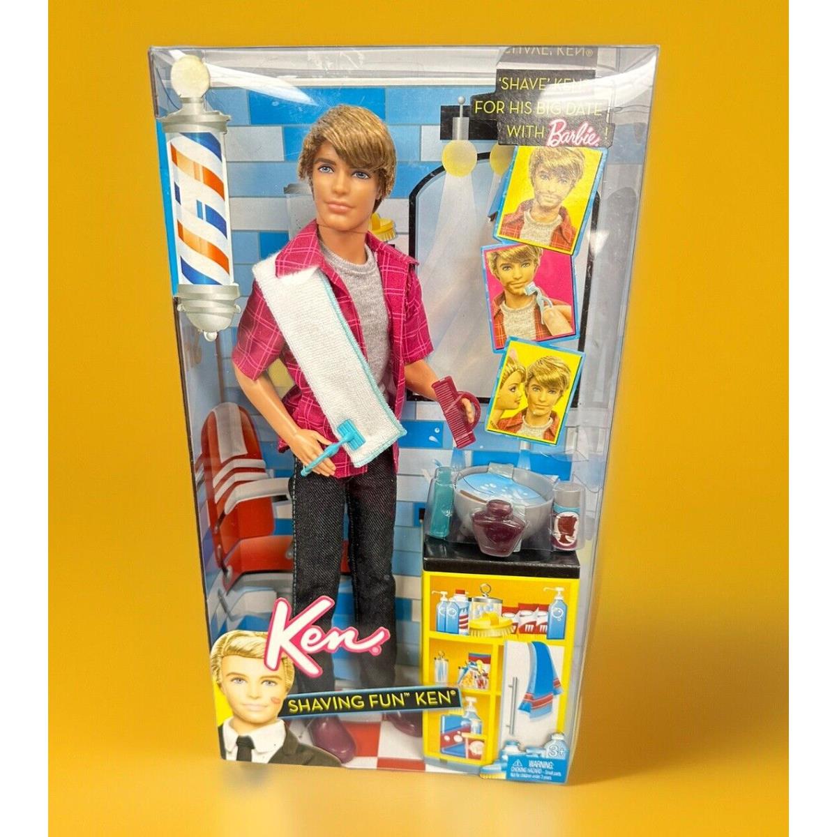 Ken Shaving Fun Doll Mattel 2010 Barbie V3398