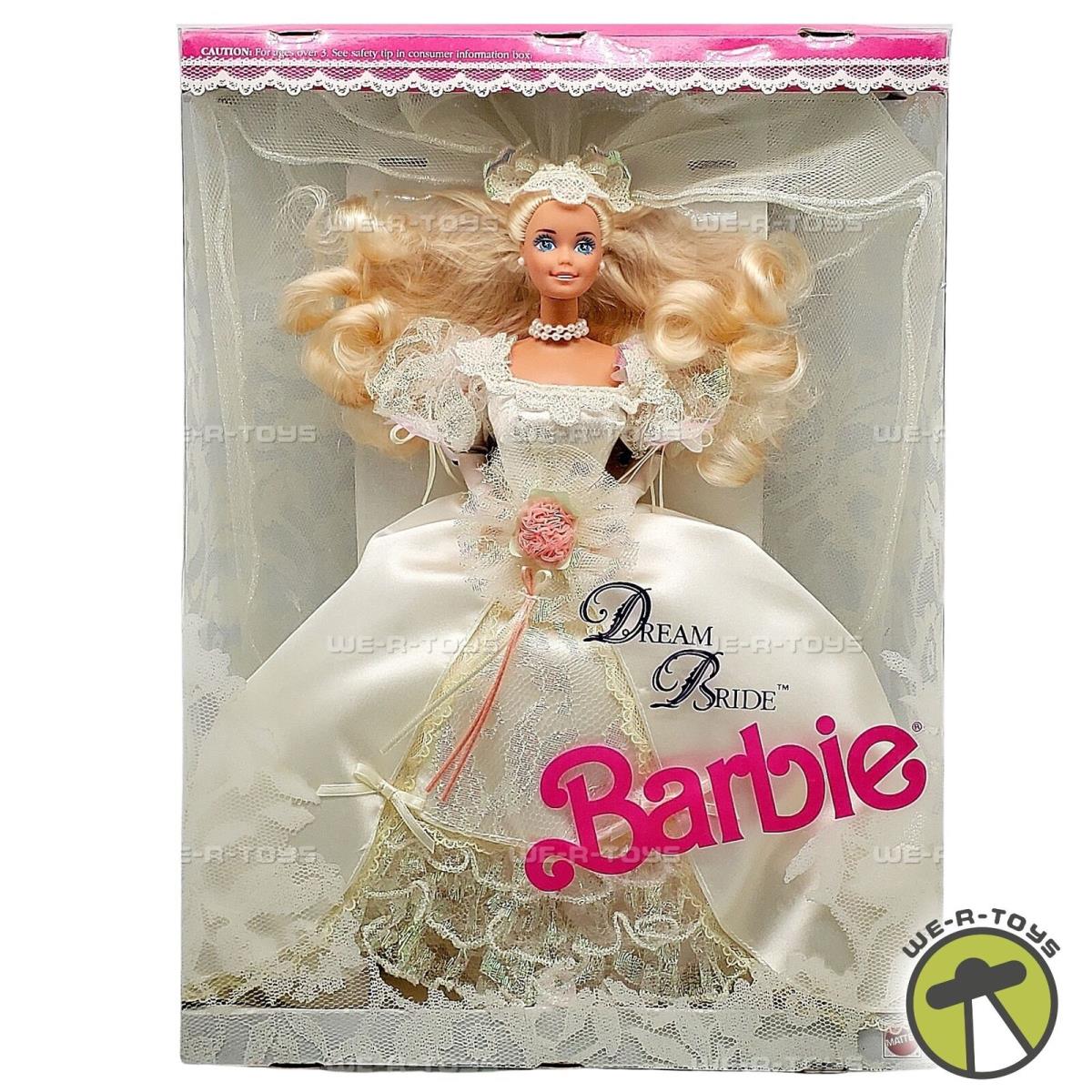 Barbie Dream Bride Barbie Doll Wedding Romance in Satin Lace 1991 Mattel 16233