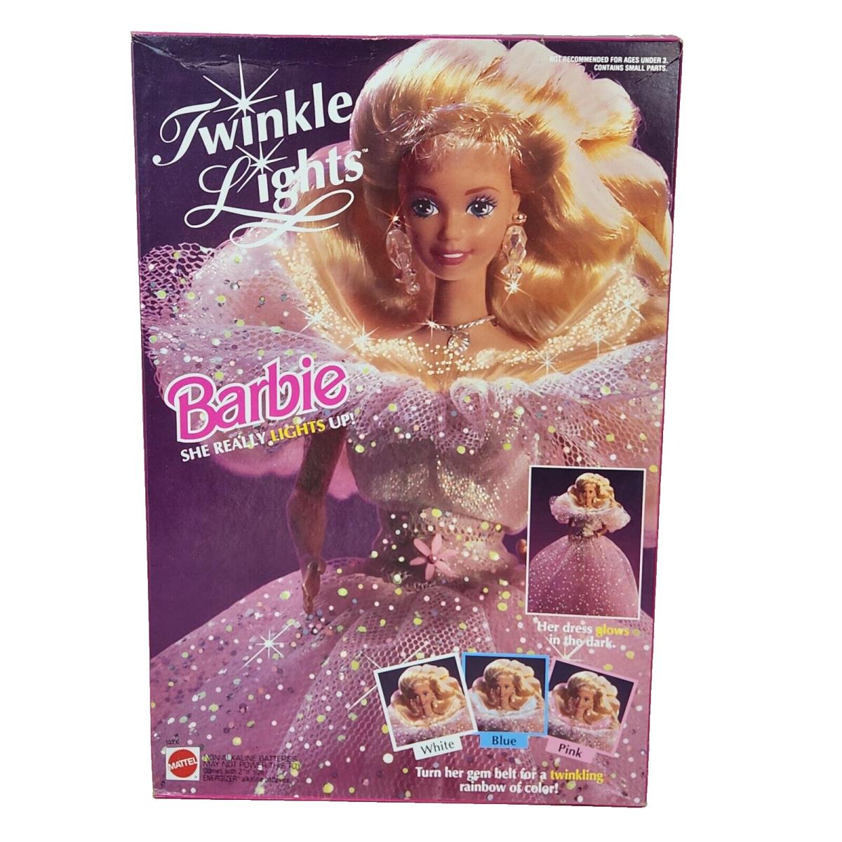 Vintage 1993 Twinkle Lights Barbie Doll Nrfb Mattel 10390