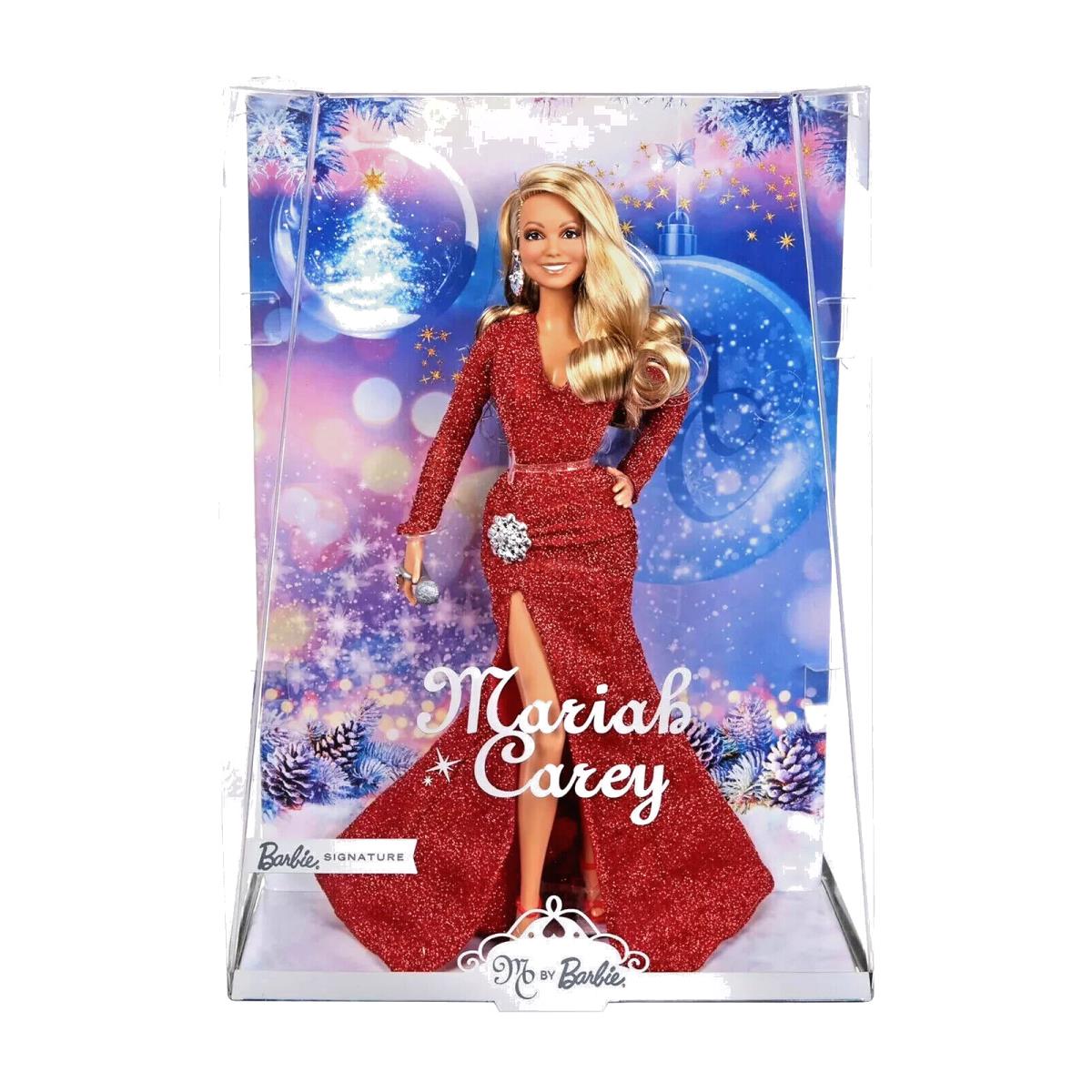 Mariah Carey All I Want For Christmas Barbie Doll+red Dress Collector+ Shipper