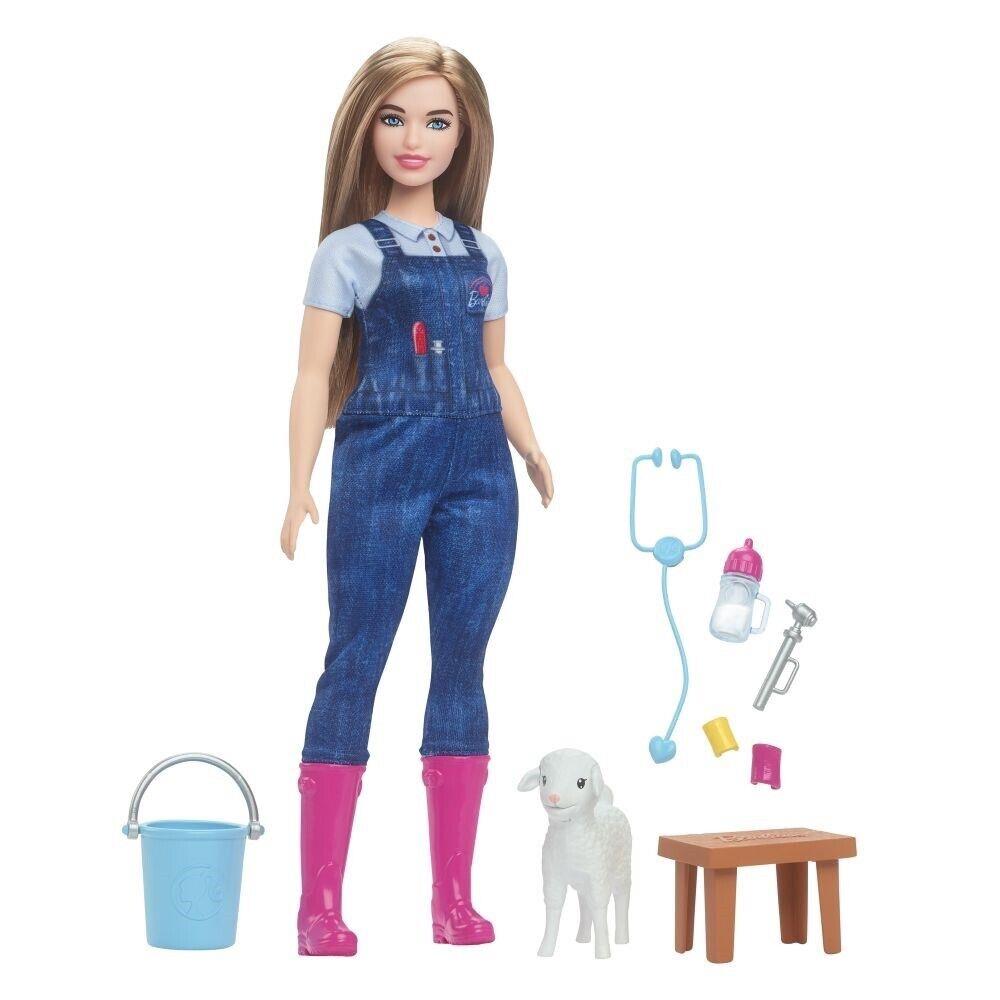 Mattel Barbie 65th Anniversary Careers Farm Vet Doll HRG42