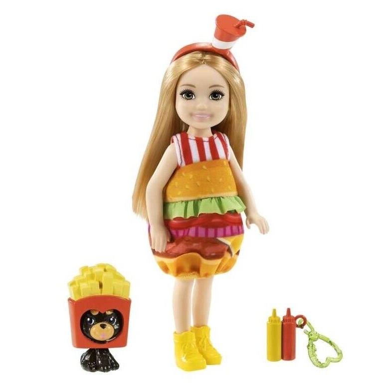 Mattel Barbie Club Chelsea Dress-up Doll In Burger Costume GRP69