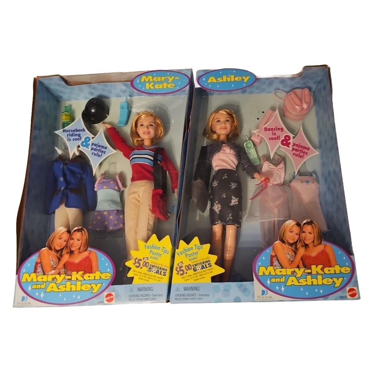 `99 Mattel Mary Kate Ashley Dolls Barbie Vintage Dancing Teen Pajama Party