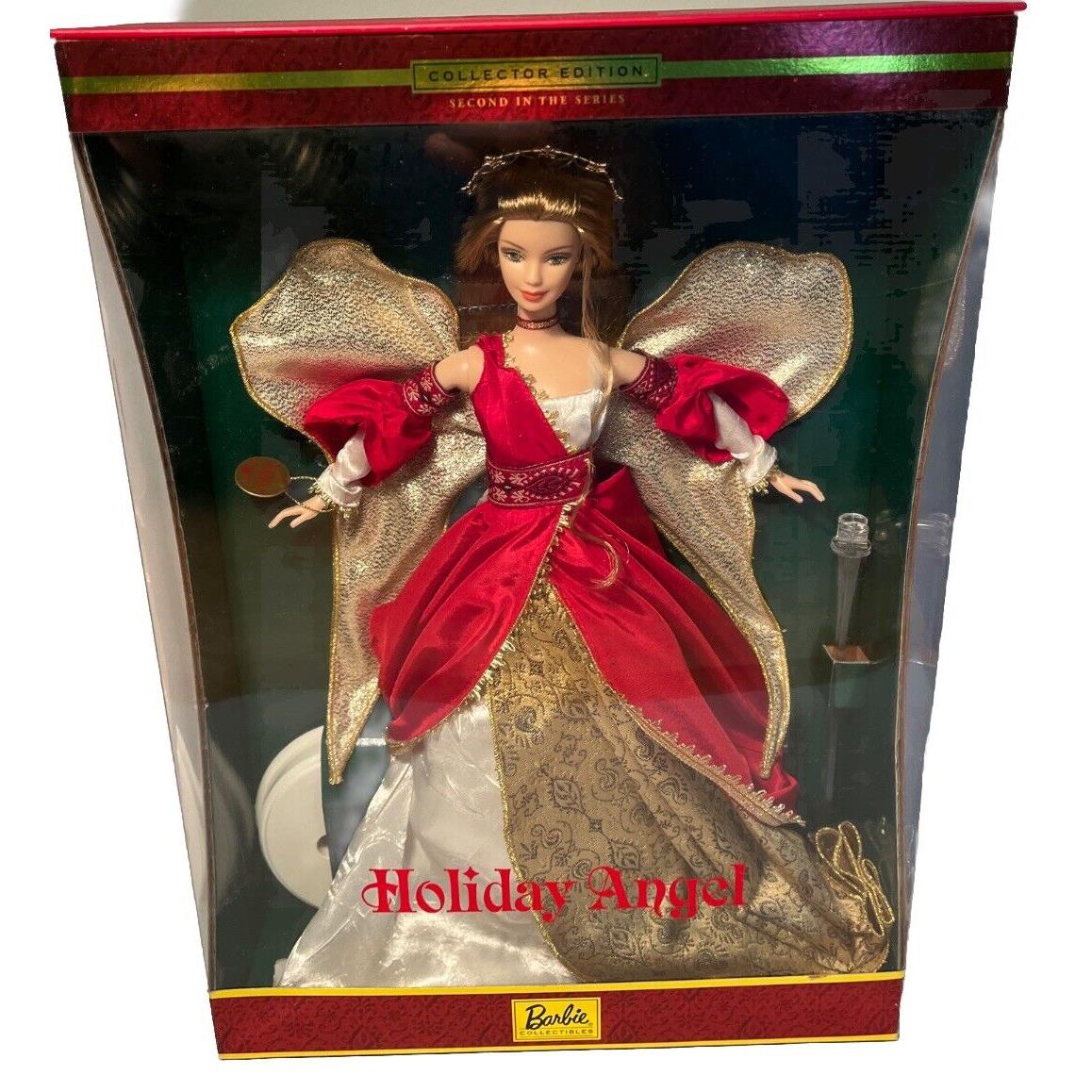 Barbie Collectible 2nd in Series Black Holiday Angel Doll 2000 B181