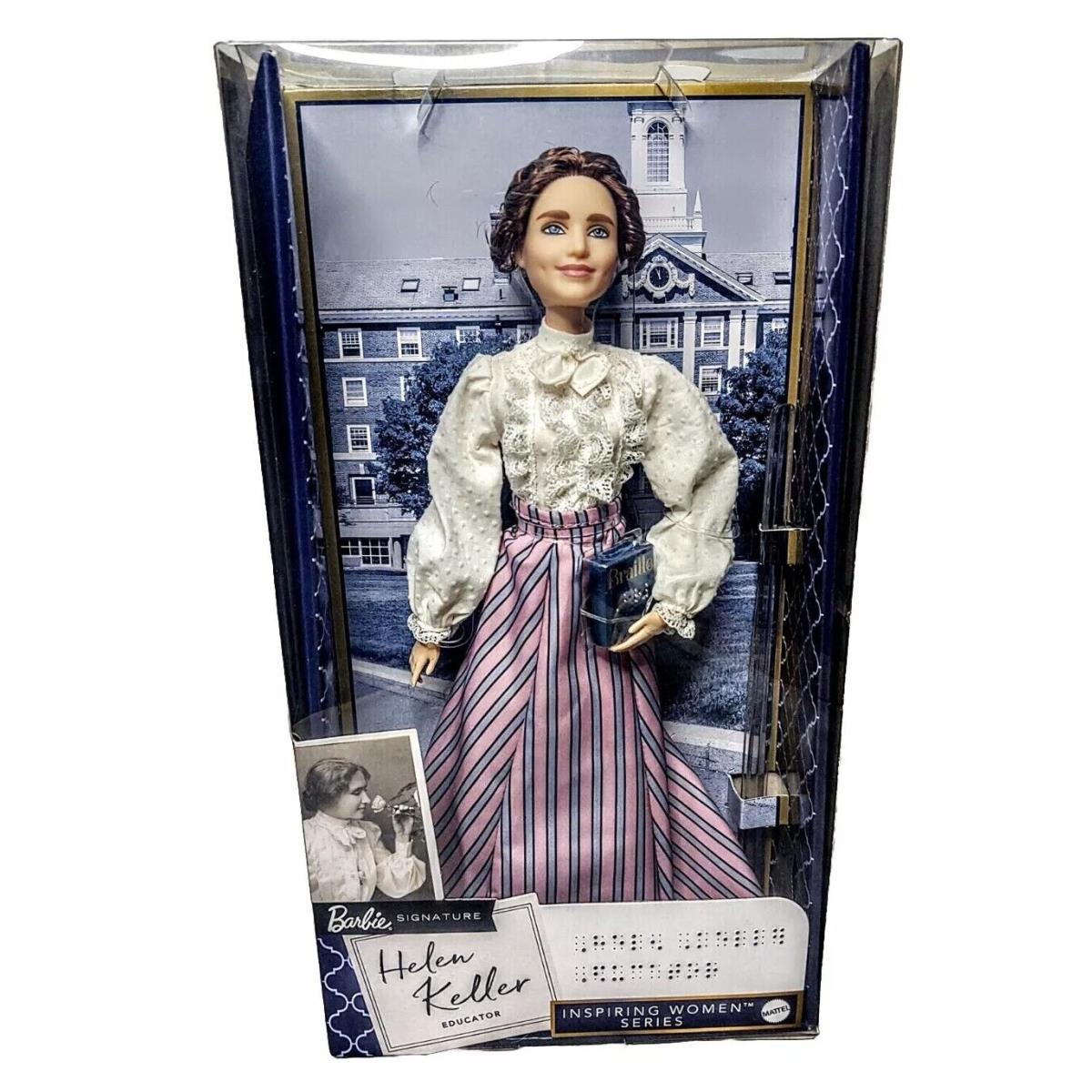 2021 Helen Keller Barbie Signature Doll Inspiring Women Series Nrfb Braille Book