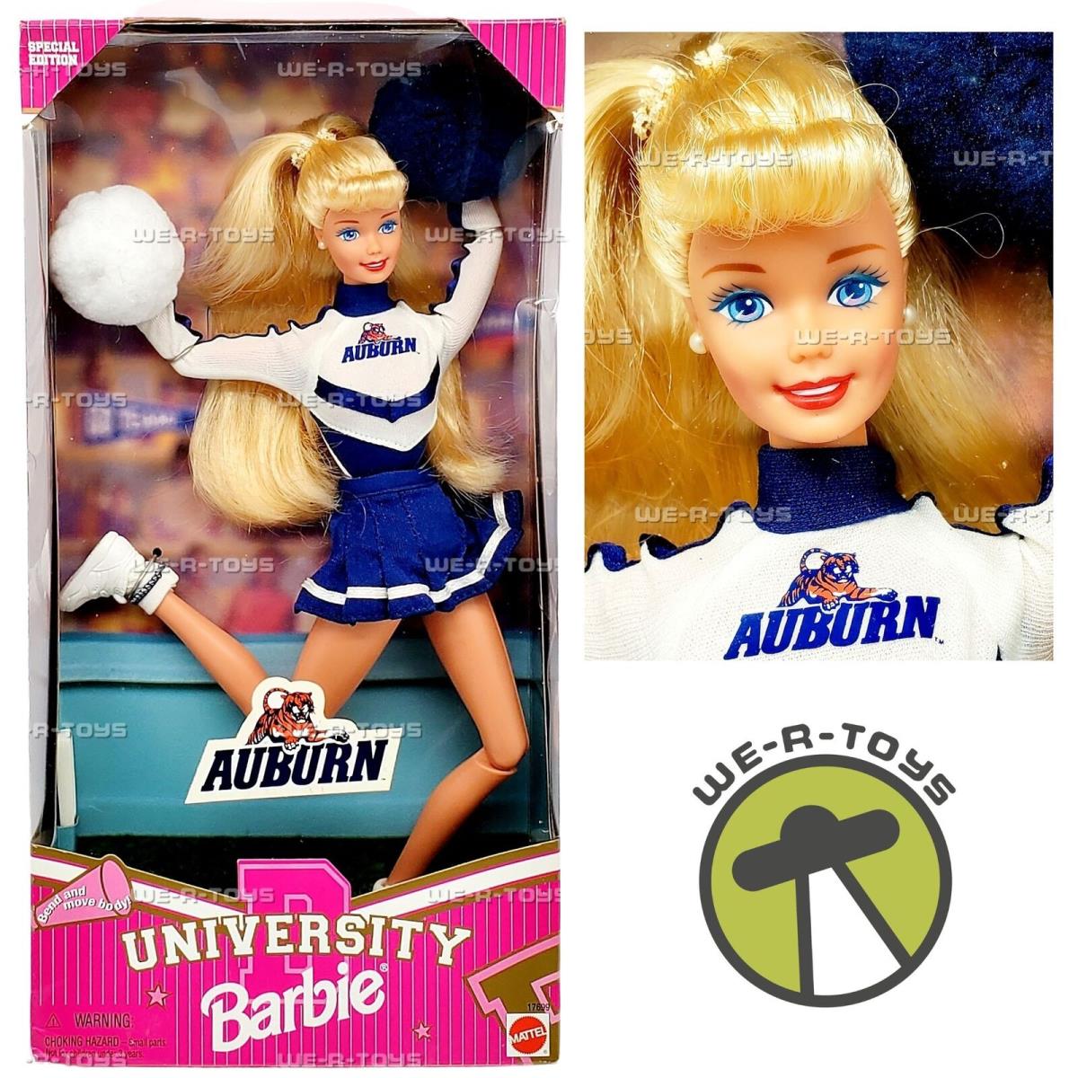 Auburn University Cheerleader Barbie Doll Special Edition 1996 Mattel 17699