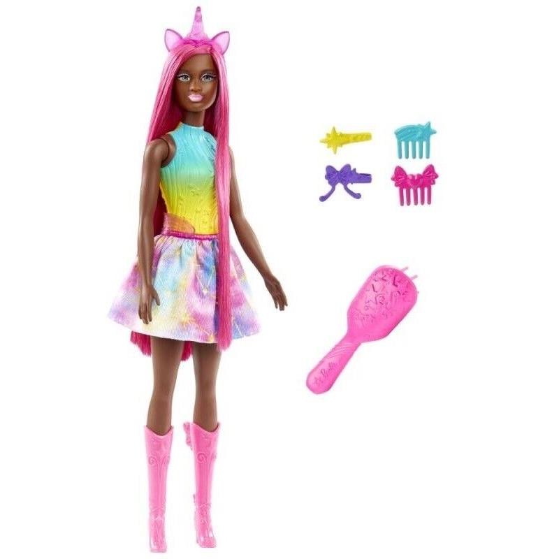 Mattel Barbie Unicorn Doll with 7-inch-Long Fantasy Hair HRR01