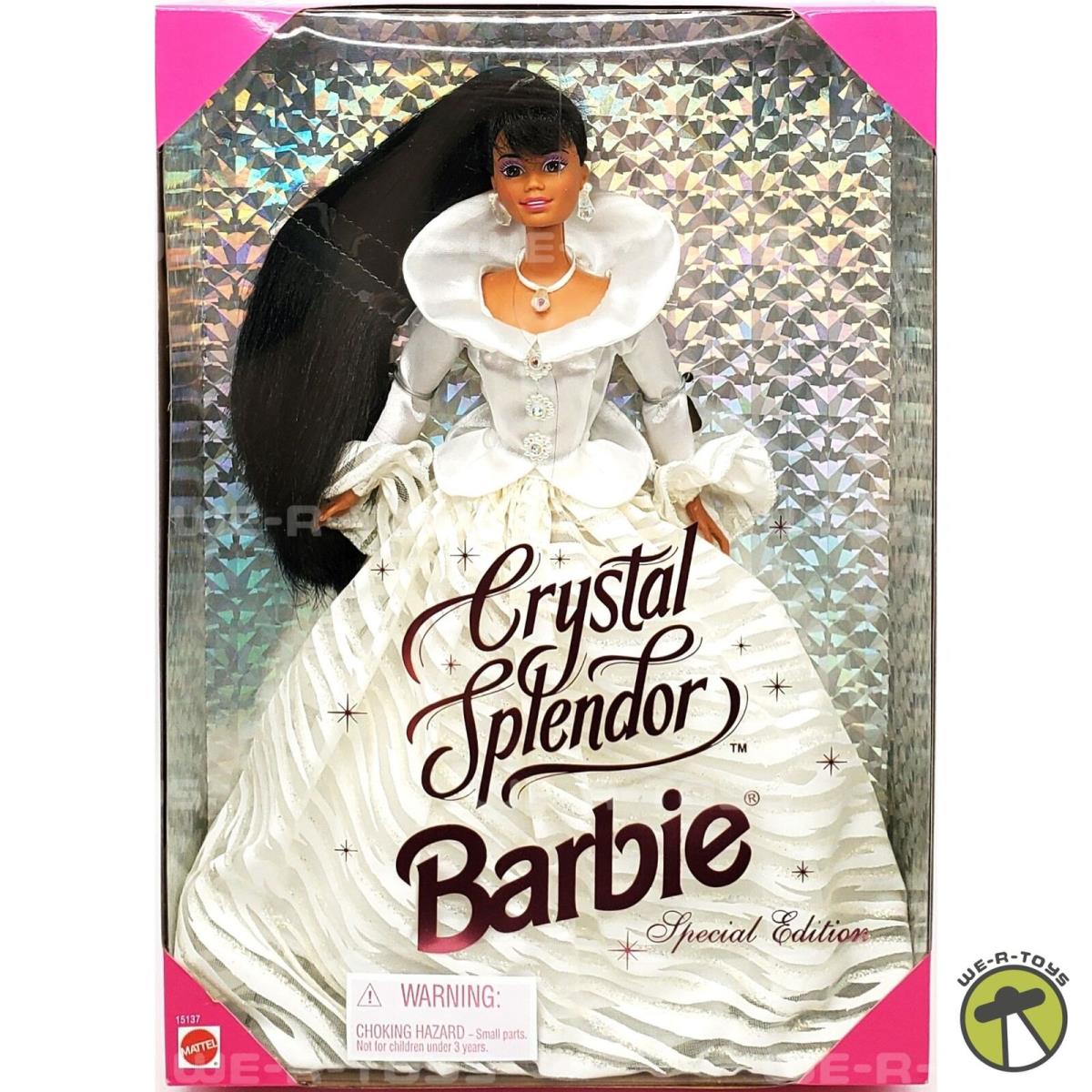 1995 Crystal Splendor Barbie Doll African American Special Edition Mattel 15137