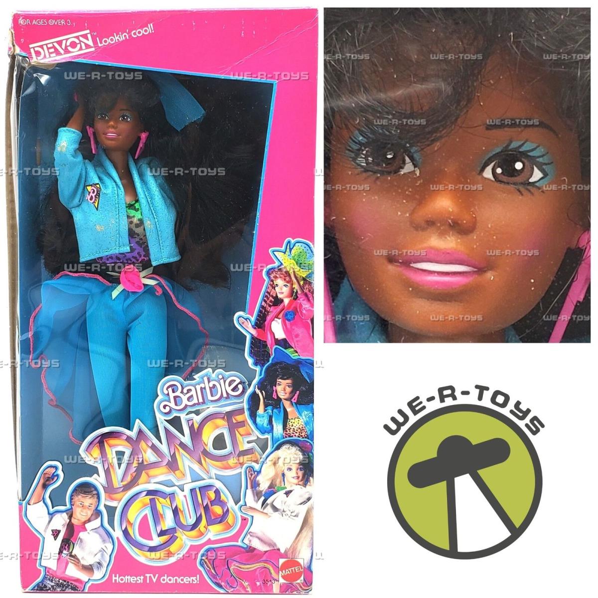 Barbie Dance Club Devon African American Doll Mattel 1989 3513