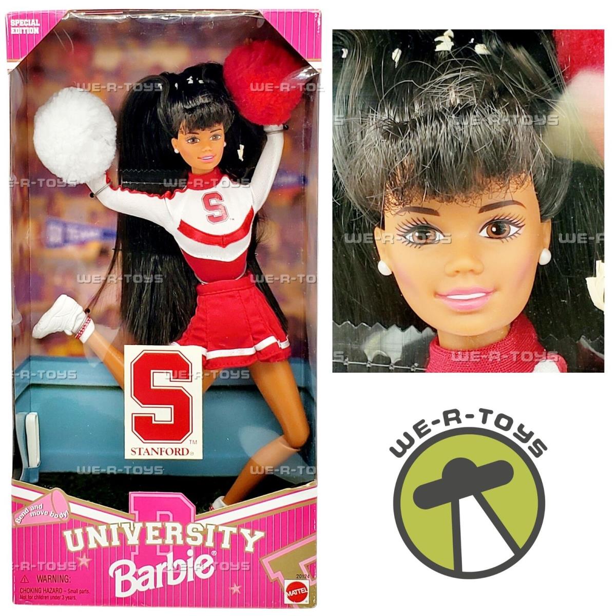 Barbie Stanford University Cheerleader Doll African American 1996 Mattel 20124