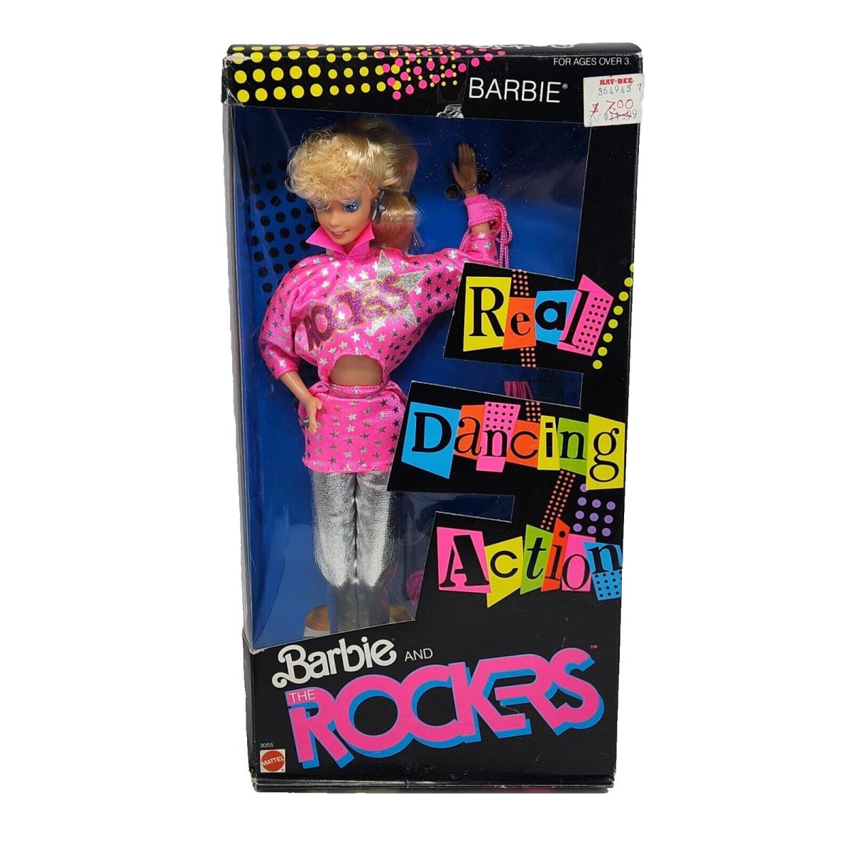 Vintage 1986 Barbie and The Rockers Real Dancing Doll 3055