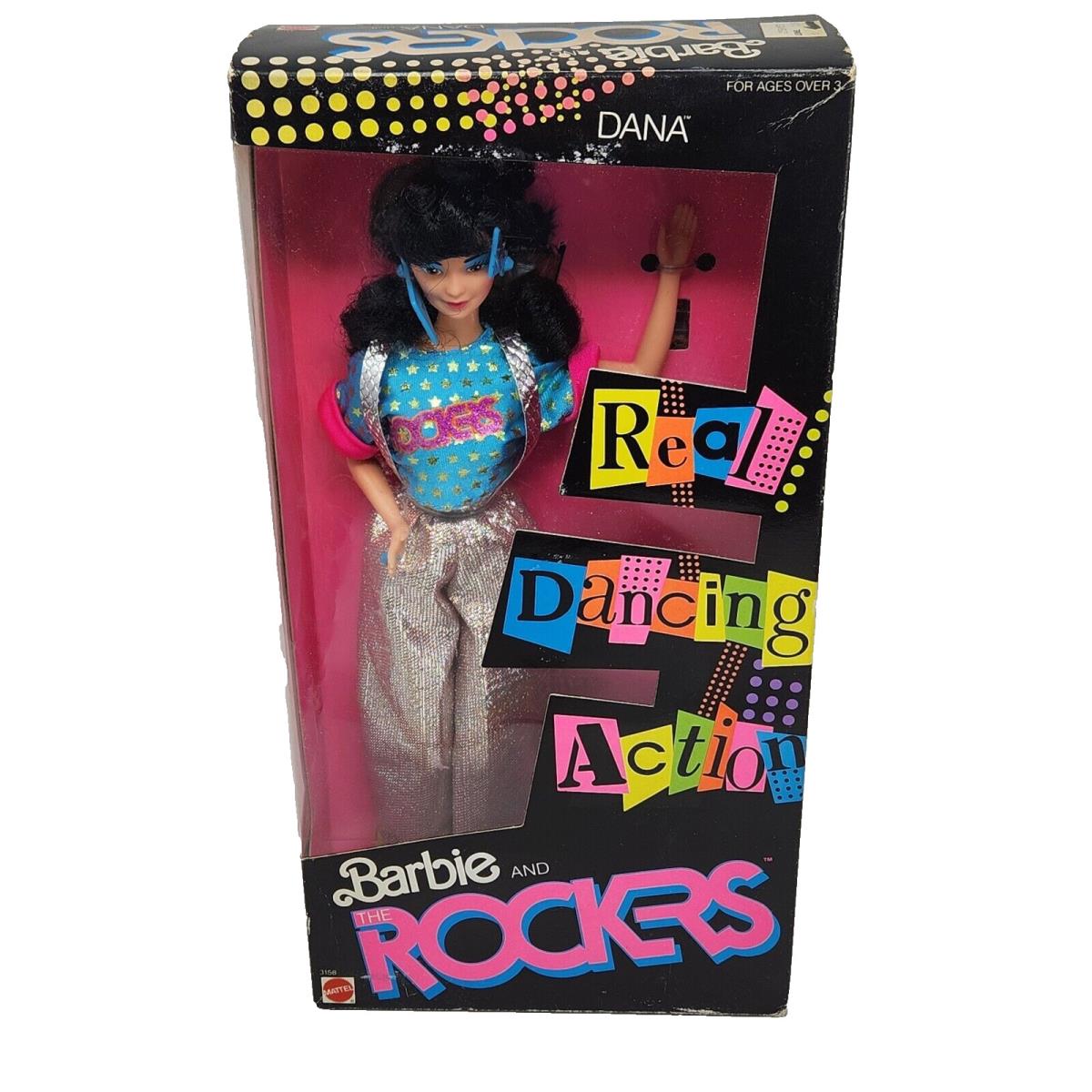 Vintage 1986 Barbie and The Rockers 3158 Dana Doll Mattel Box