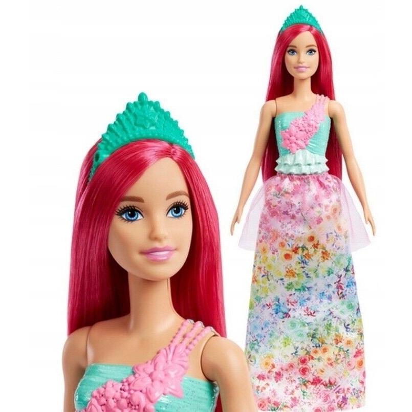 Mattel Barbie Dreamtopia Royal Doll with Dark-pink Hair HGR15