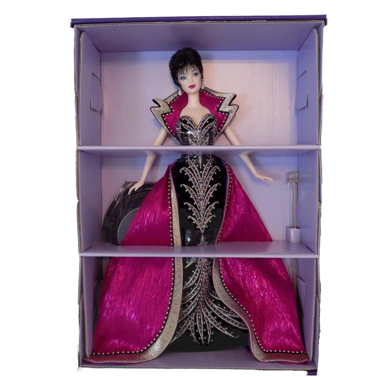 Barbie Doll Bob Mackie Brunette Brilliance Red Carpet Collection Coa B0585