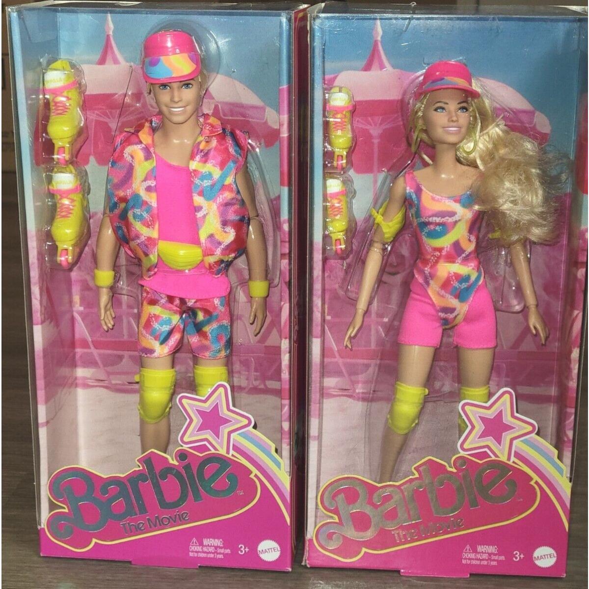 Barbie The Movie Neon Inline Roller Skating Outfit Doll Set Barbie Ken