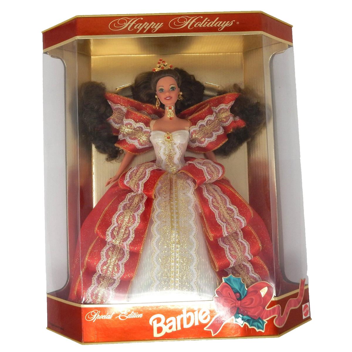 Extremely Rare 1997 Happy Holidays Barbie Doll Misprint